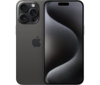 apple iphone 15 pro 256gb in black titanium